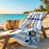 Bluey Personalized Name Beach Towel Super Soft & Absorbent Portable for SwimmingBeachCamping Travel Beach AccessoriesGym