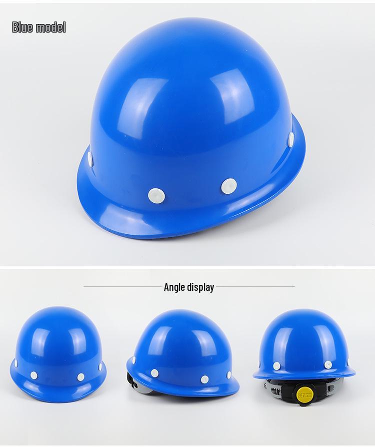 National Standard Thickened Fiberglass Construction Helmet with Logo Printing