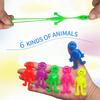 12pcs Mini Smile Figures Sticky Bouncy Relief Toys Kids Birthday Party Favor School Prizes Carnival Gift Goodie Filler Pinata