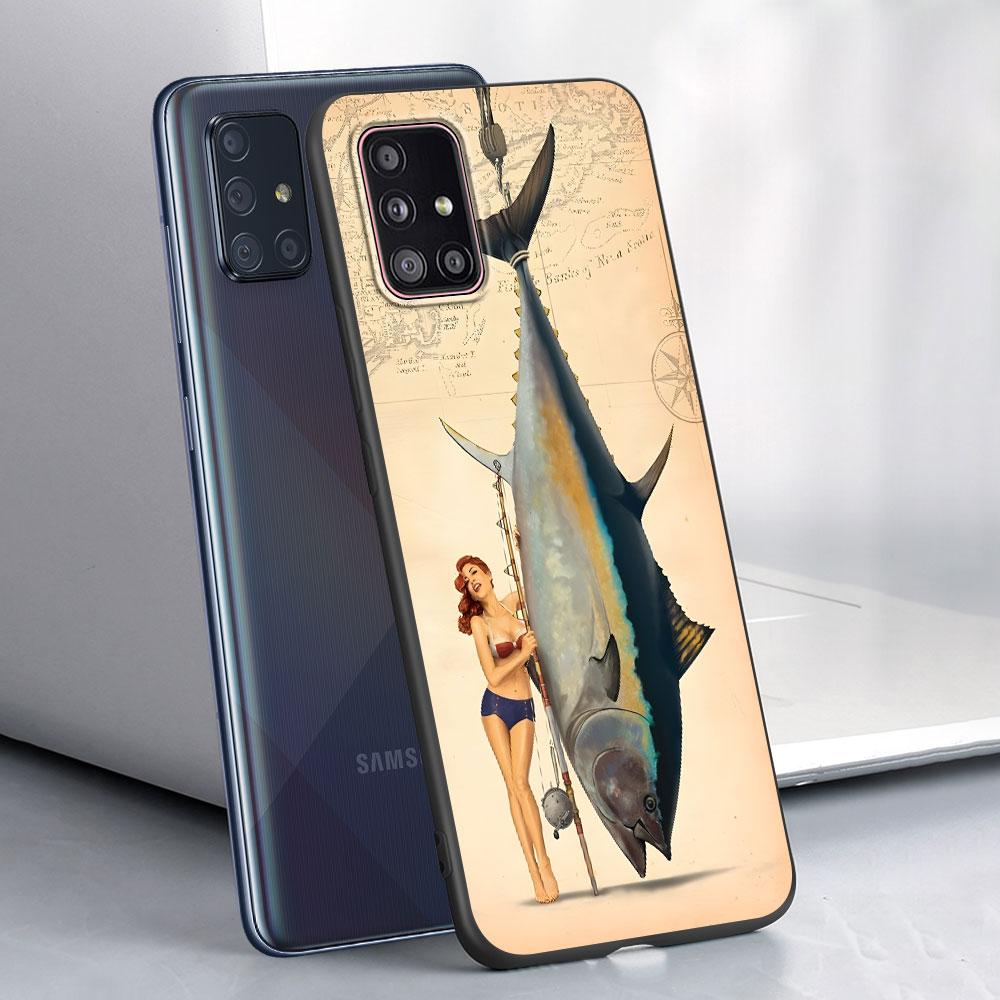 Trout Fish Fishing Case for Samsung Galaxy A51 A53 A54 A31 A52 A12 A13 A21s A22 A32 A11 A22 A33 A41 A52s A73 A14 TPU Phone Cover