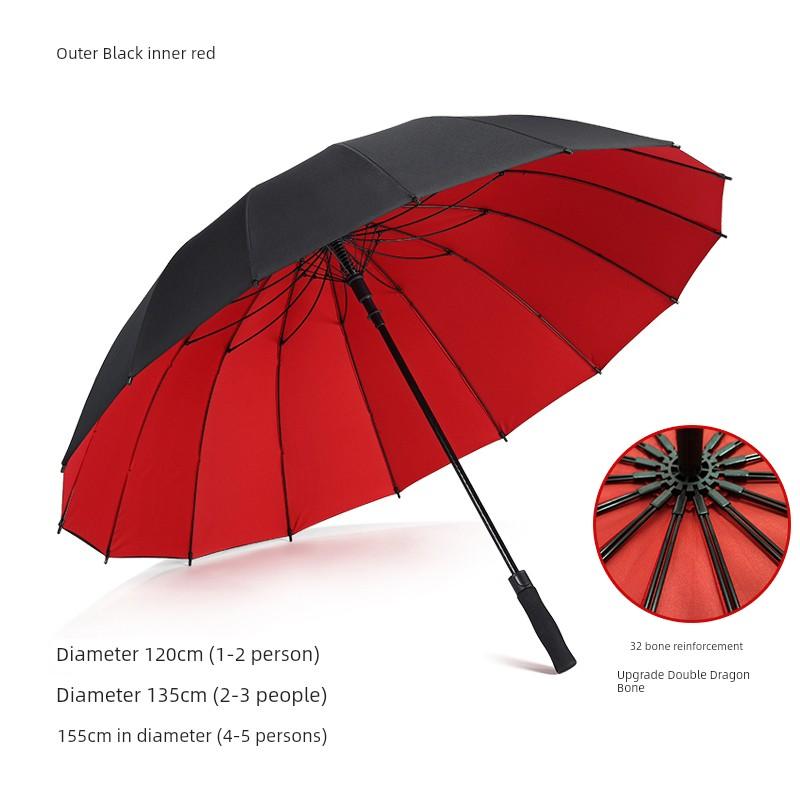 Bardzo Duży Pogrubiony Mocny Specjalny Dwupiętrowy Parasol Męski