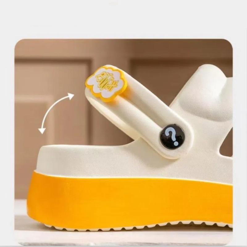 Fashion Cute Summer Slippers Women's EVA Outer Wear Non-Slip Odorless Beach Shoes Versatile Casual Home Use Sandals Fringe Element