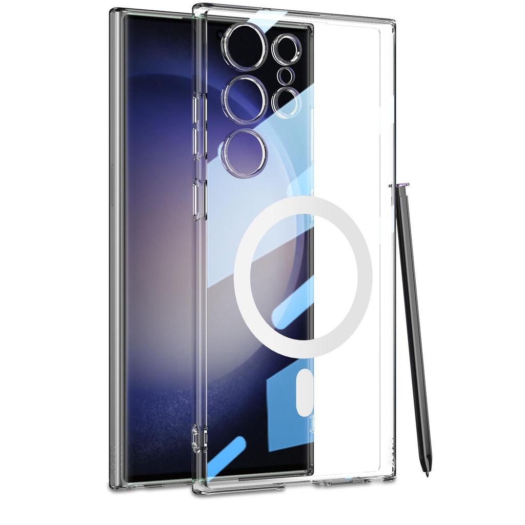 Samsung S24 Ultra Magnetic Wireless Charging TPU Transparent Phone Case