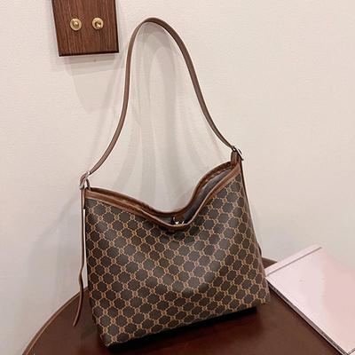 Luxury Designer Large Capacity Tote Handbag for Women Fashion Trends Brand Designer PU Leather Shoulder Shopping Bag KTY