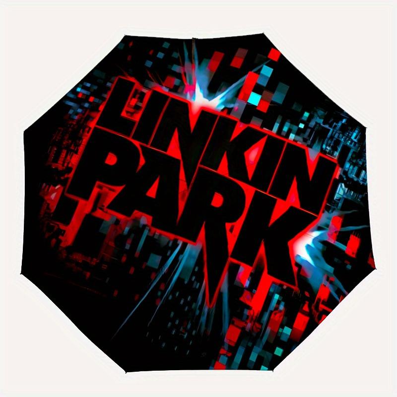 

1pc Linkin Park Merchandise Automatic Umbrella - 8-Rib Foldable Design, Outdoor Adventures, Durable Canopy Material yy250823204