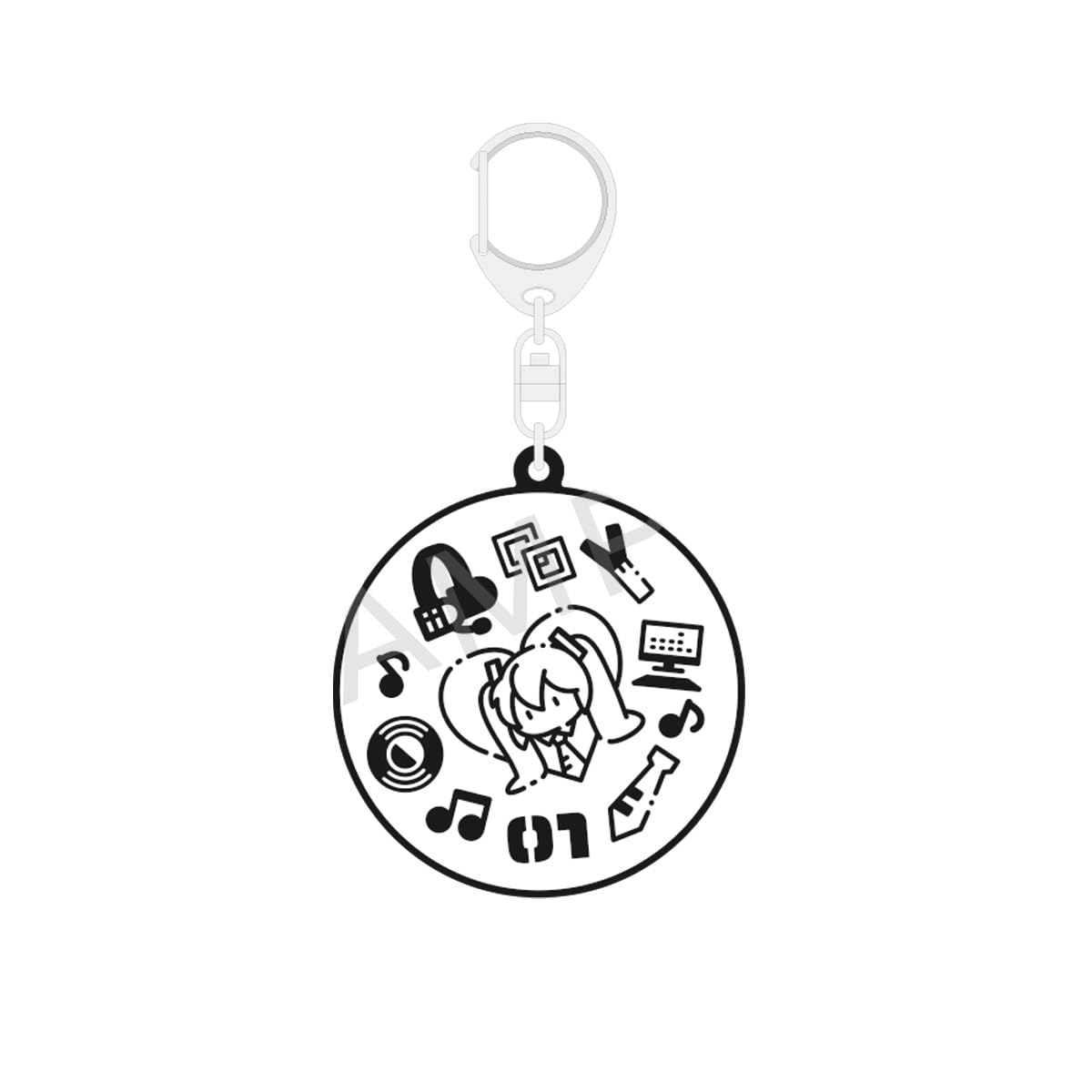 

Hatsune Miku x Koshu Inden Rubber Keychain