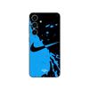 Phone Case - MANIACASE - Samsung Galaxy S25 Plus - Black and Blue Color - Nike Logo Pattern - Flexible