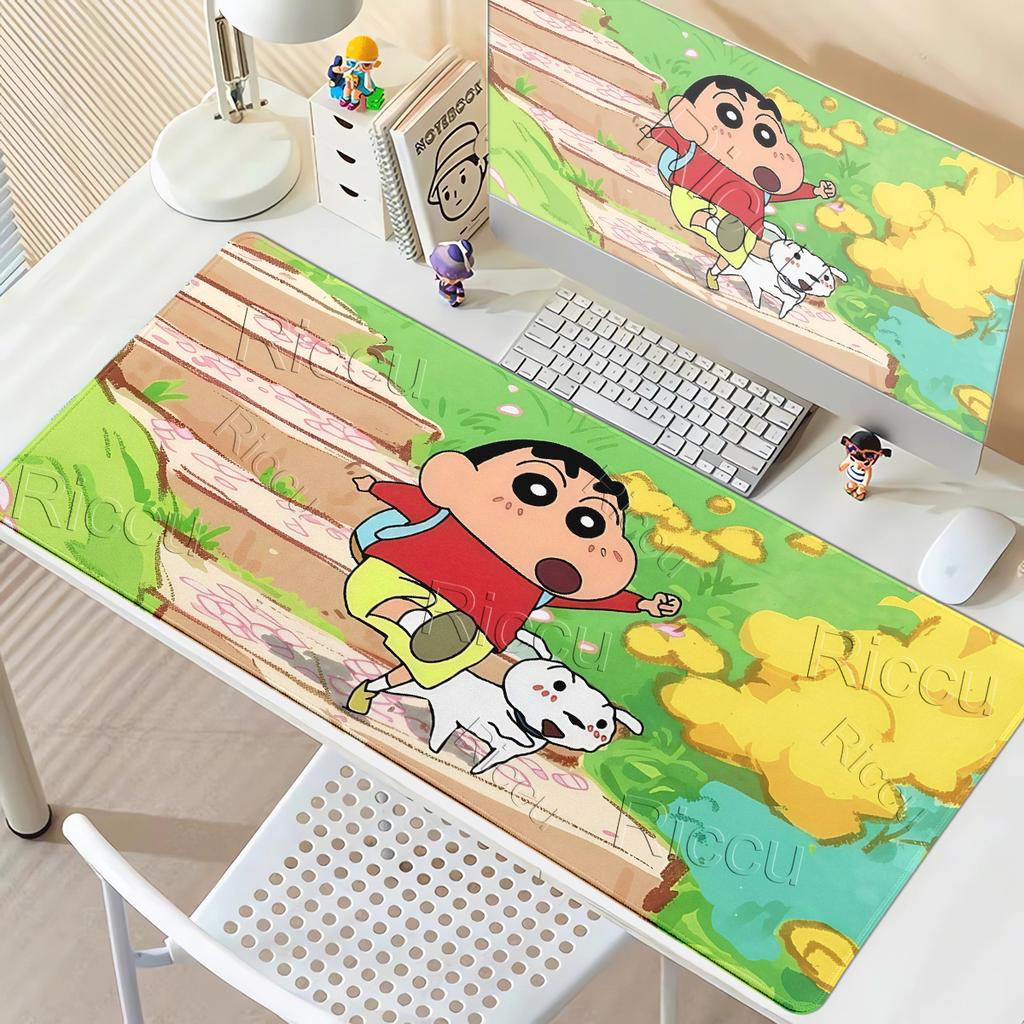 XXL Anime Lovely C-Crayon Shin-chan Pattern Mouse Pads Kawaii Cartoon Rubber Rug Gaming Table Laptop Computer Keyboard Desk Mats