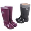 Rain shoes women's fashion outer wear water shoes adult high rain boots waterproof and non-slip new lightweight rubber shoes long boots