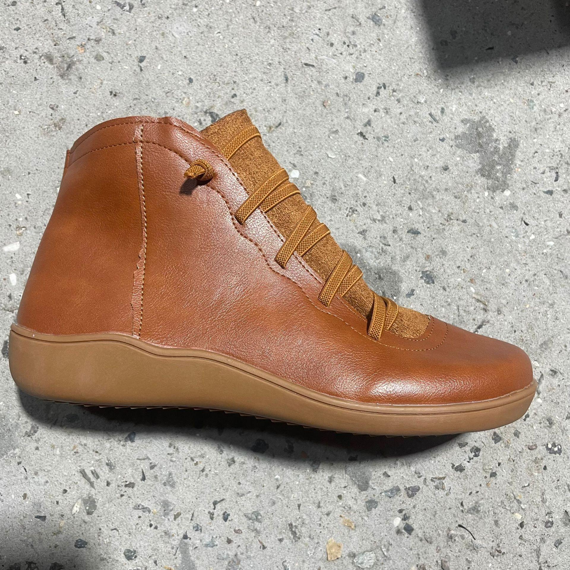 

Большие размеры сапоги осень-зима женские сапоги Martin сапоги для повседневного ношения короткие сапоги 35-43 43 коричневый