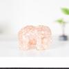 Natural Gemstone Crystal Decor Elephant Resin Art Home Gift For Special Occasions