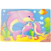 Wooden Colorful Coloring Puzzle Dolphin Dolphins