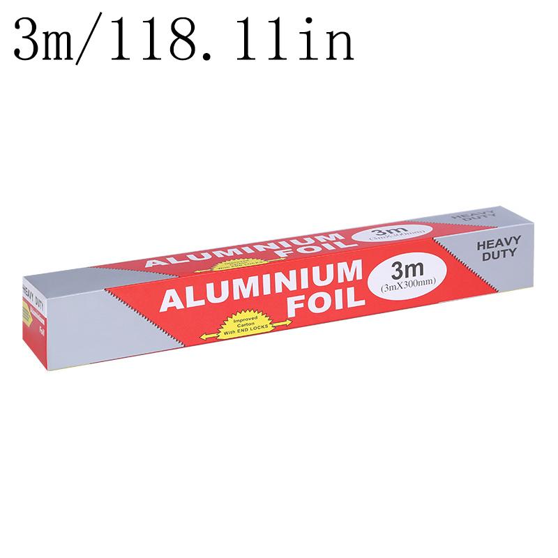 Household Outdoor Thickened Tin Foil Paper Disposable Aluminum Foil PaperAir Fryer Oven Food Grade BBQ Baking Tools