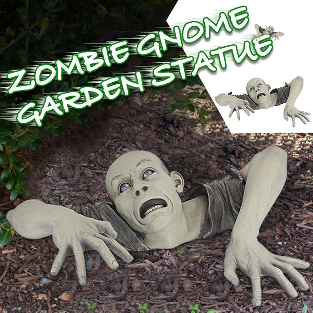 Halloween Crawling Zombie Horror Props Outdoor Garden Statue Graveyard Ornament