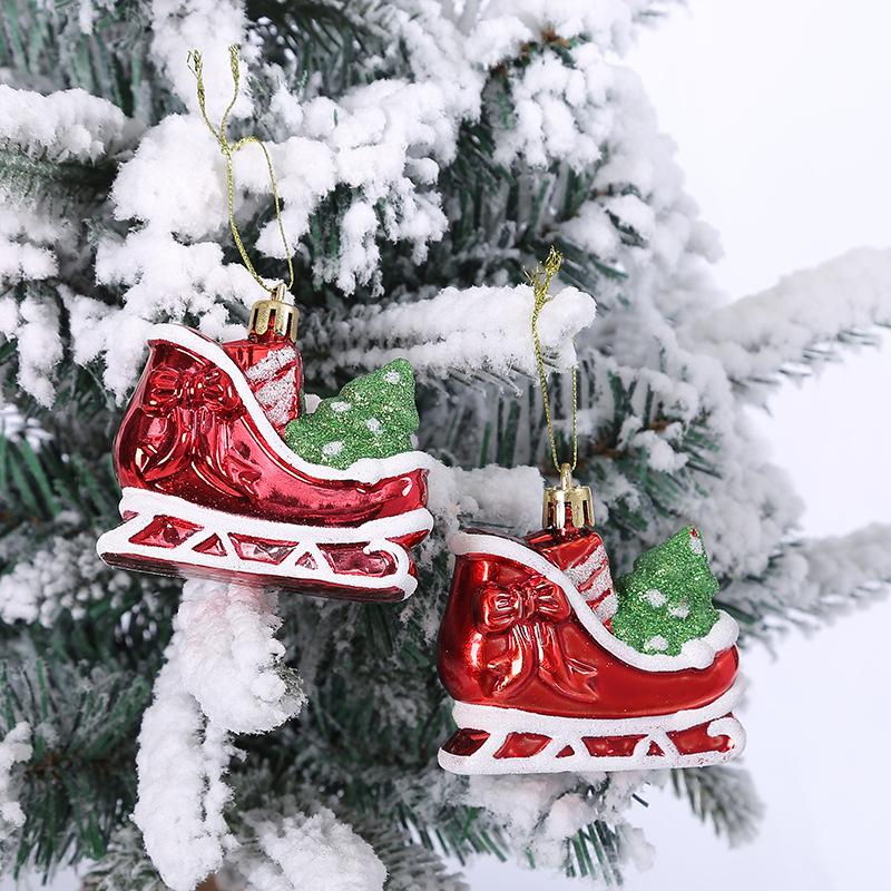 2pcs/set Christmas Tree Hanging Ornament Red White Candy Cane Pendant Navidad Home Xmas Gifts New Year Christmas Decor 2025