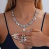 Bridal Fashion Necklace & Earrings Set - Wedding Jewelry Accessories