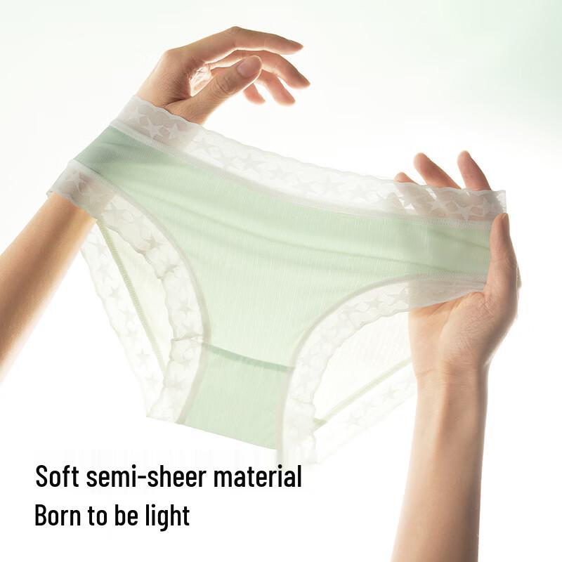 Semir Women's 10A Antibacterial Ice Silk Cooling Cotton Crotch Triangle Briefs