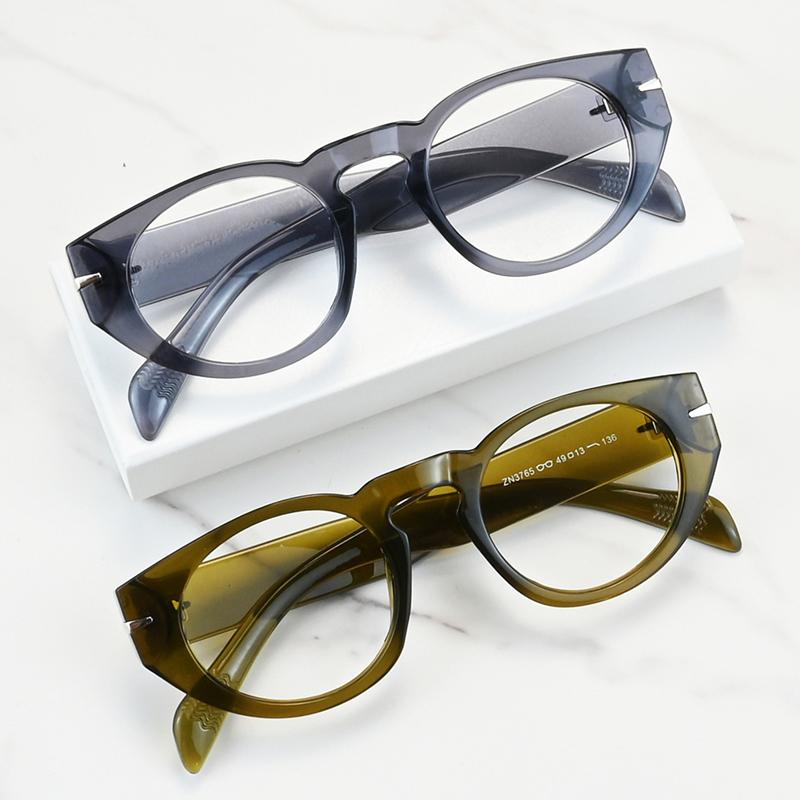 Classic Brand Design Retro Round Men Myopia Glasses Prescription Nearsight Anti Blue Light Women Short Light Optical Eyewear