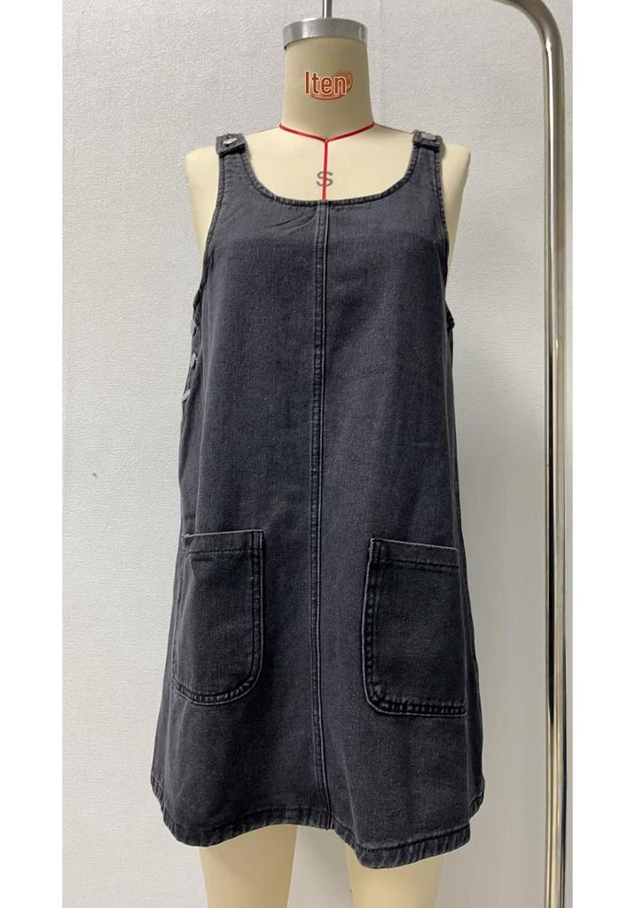 European Summer 2025 Women's Denim Skirt Dress - Sexy and Cool Design