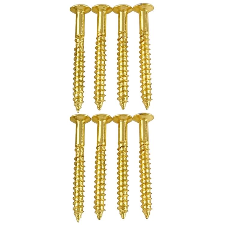 8Pcs Neck Plate Mounting Screws Replacement Electric Guitar Neck Plate Screws Guitar Parts Accessory Easy to Use