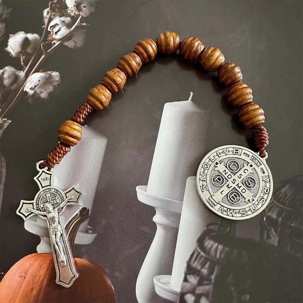 Prayer Saint Benedict Medal Blessing Saint Benedict Rosary Home Office Decoration
