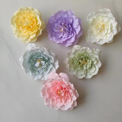 10 sztuk/partia Sztuczny Kwiat Herbata Język Kwiat Głowa Górski Kwiat Herbaty Fałszywy Kwiat Głowa Włosy Kwiat Głowa Fałszywy Kwiat Piwonia Dekoracja Salonu