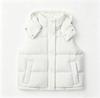New four-grid down cotton vest women, autumn and winter removable hooded down cotton jacket vest women