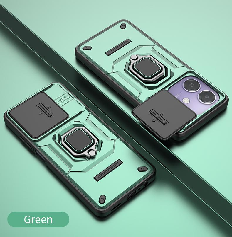 Armor Shockproof Case For OPPO A40 4G A40M A60 A80 5G A3 Pro A3x Protective Cover Magnetic Ring Stand Holder Coque Fundas Capa