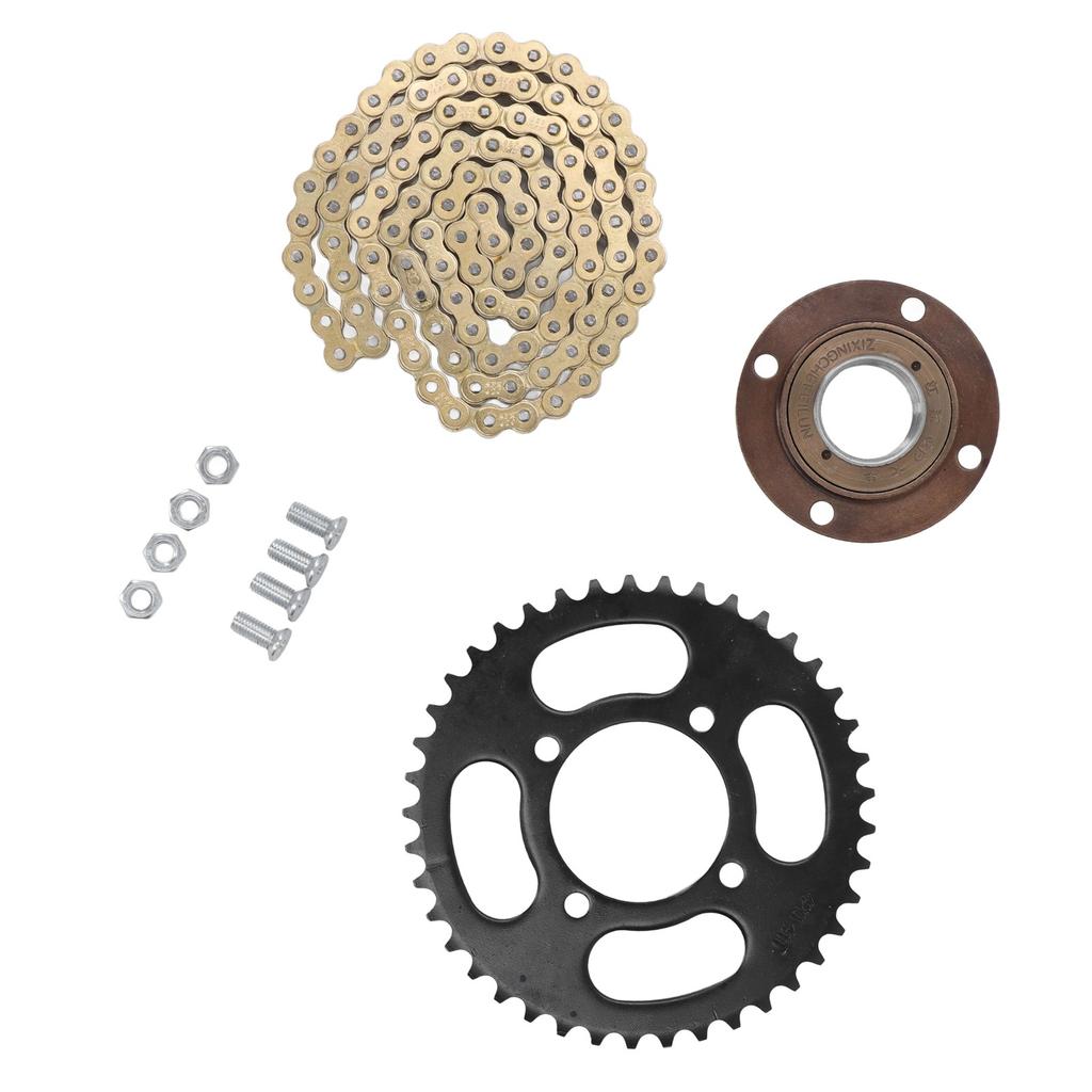 Kette Vorne Hinten Kettenblatt Kit Aluminiumlegierung Gold Antriebskette Combo 104 Glieder 420 Kette 41Z