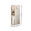 Ultra-Narrow Multi-Layer Crevice Storage Cabinet for Bathroom or Kitchen