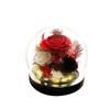 Preserved Flower Sphere: Rose & Sunflower Glass Dome Gift for Christmas & Valentine's Day