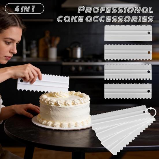 huaqianguhh Adjustable Cake Ring Mold, Stainless Steel Baking with Clear Markings, 6-12 Inch Round Mousse Mold for Pastry, Dishwasher Safe Decorating