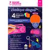 Crazy Plastic A4 Fluorescent 4 Sheets