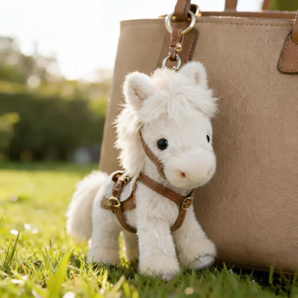 Ponytata Plush Pony Keychain With Anodized Finish And Gift Box For Kids And Teens