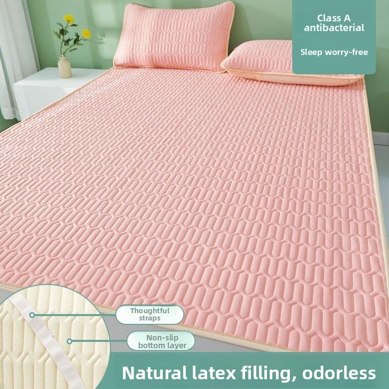Summer Latex Cool Mat Ice Silk Bedding Single Student Dormitory Bed Sheet Cooling Sensation Mattress Cover Folding Style