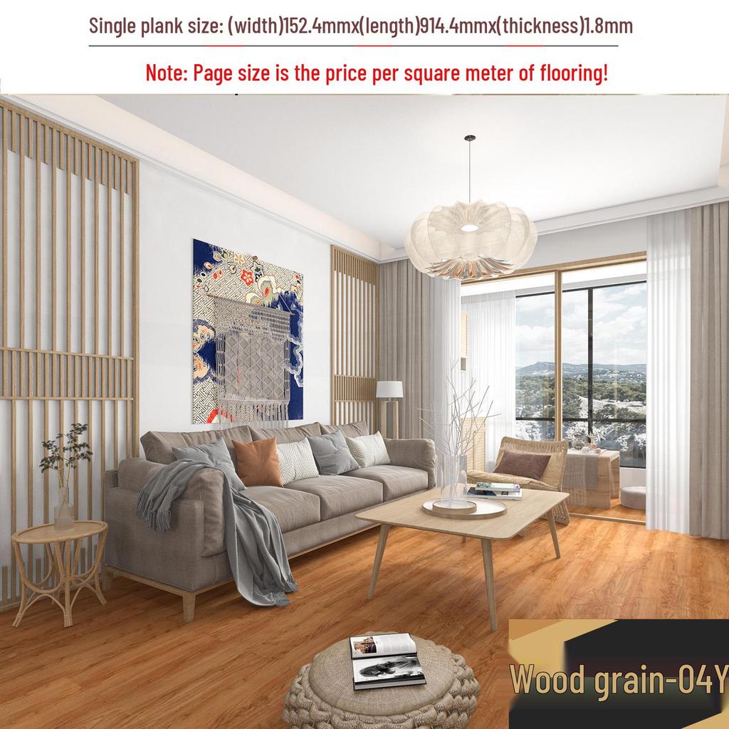 מדבקת רצפת אבן ויניל עמידה למים עם הדבקה עצמית: כיסוי PVC עבה ועמיד בפני שחיקה לחדרי שינה