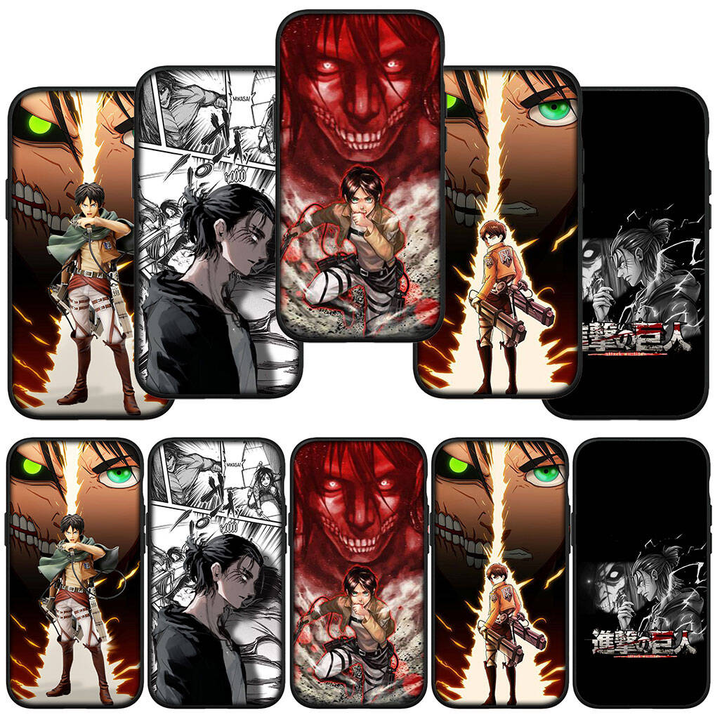 Für iPhone 17 16 15 Xiaomi Poco F7 F8 X7 C85 C75 C71 M8 Redmi Note 14 13 12 11 Pro Max 14C 13C 15C A3 A4 Handyhülle Eren Jäger Attack on Titan Levi