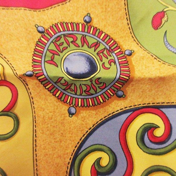 [USED]Silk Scarf Carre 90 Festival Shipping included HERMES Multicolor