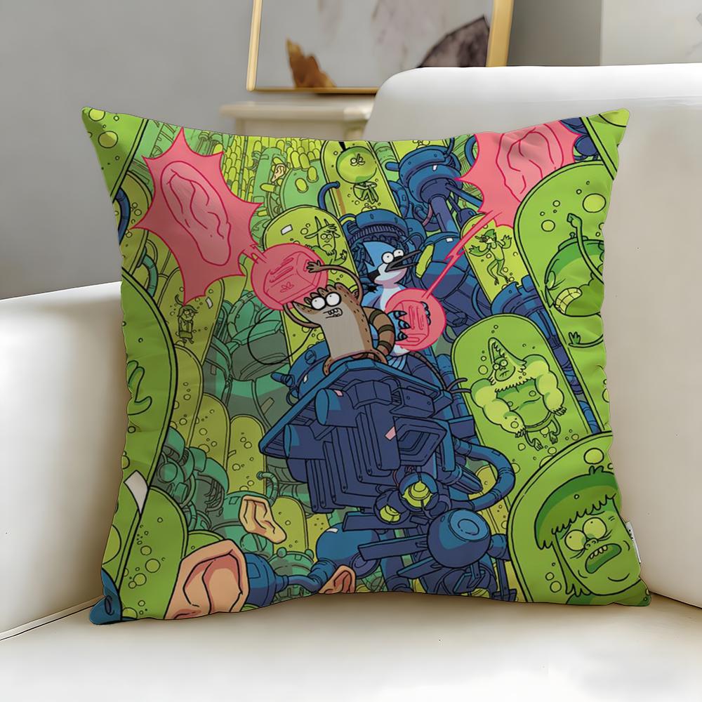 Fashion Rregular Showew Cushion Cover Soft EasyWash Pillow Case Versatile for Couch Bed Travel and Office