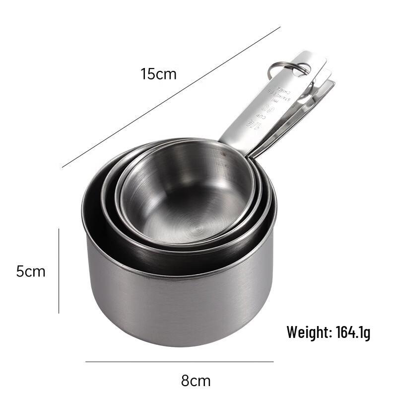 Qianxing 430 Stainless Steel Measuring Cup and Spoon Set