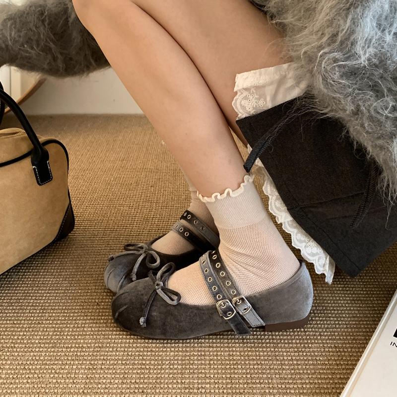 

Модные Роскошные Бархатные Балетки Женские Классические С Круглым Носком С Бантиком Балетки-Балерины Женские Элегантные Велюровые Мэри Джейн с Ремешком и Пряжкой Zapatos 40