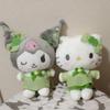 Sanrio Kuromi Hello Kitty Plush Toy Clover Green Set of 2