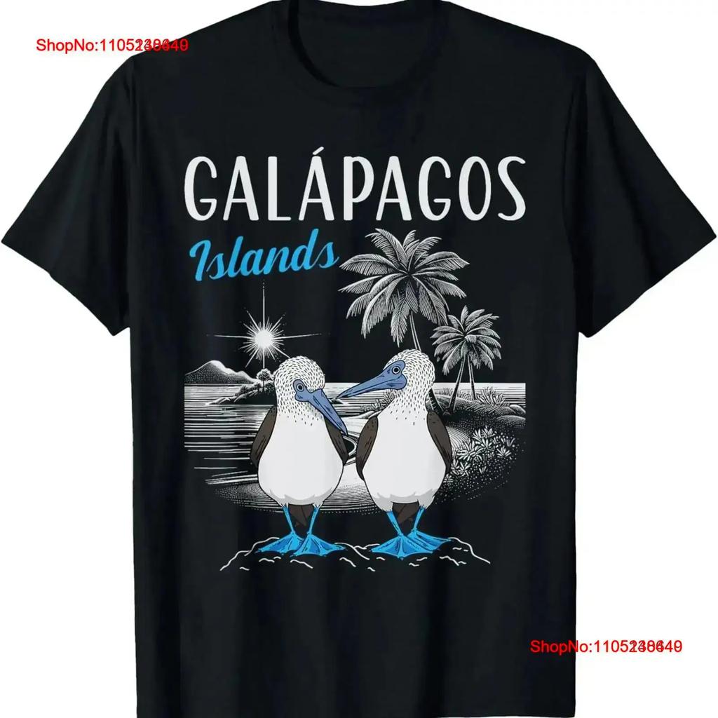 Blue Footed Booby Bird Galapagos Islands T Shirt Vintage Washed Stylish Versatile Slightly Streetwear Breathable Vintage Unisex