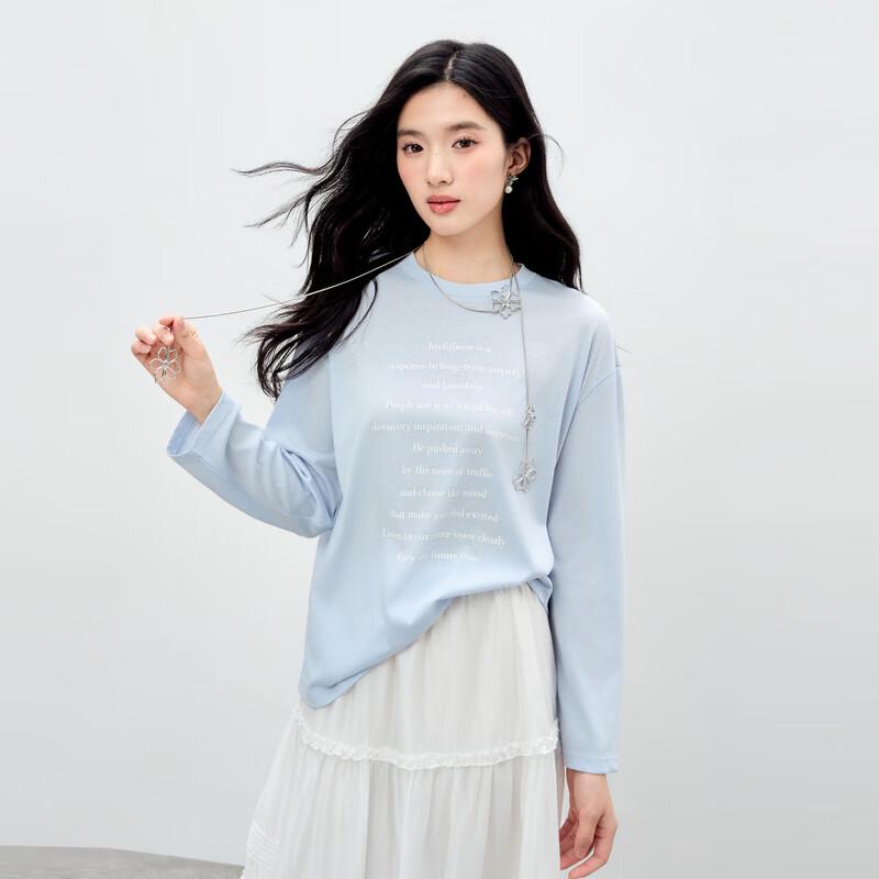 Qiusbiyiren Women s Loose Fit Letter Print T-Shirt XL