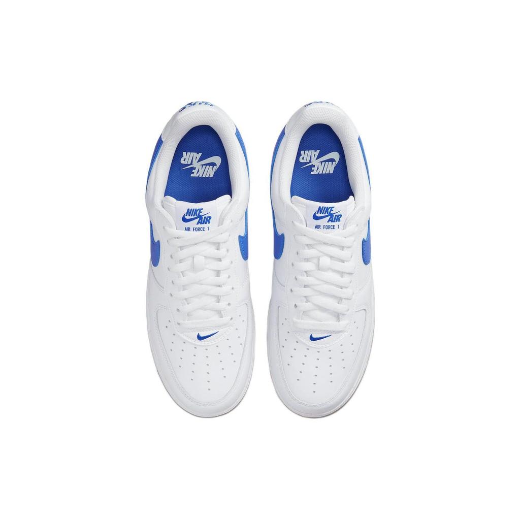 Nike Air Force 1 Low Color of the Month - Weiß Königsblau Unisex Sneaker Varsity-Royal Gummi-Gelb DJ3911-101