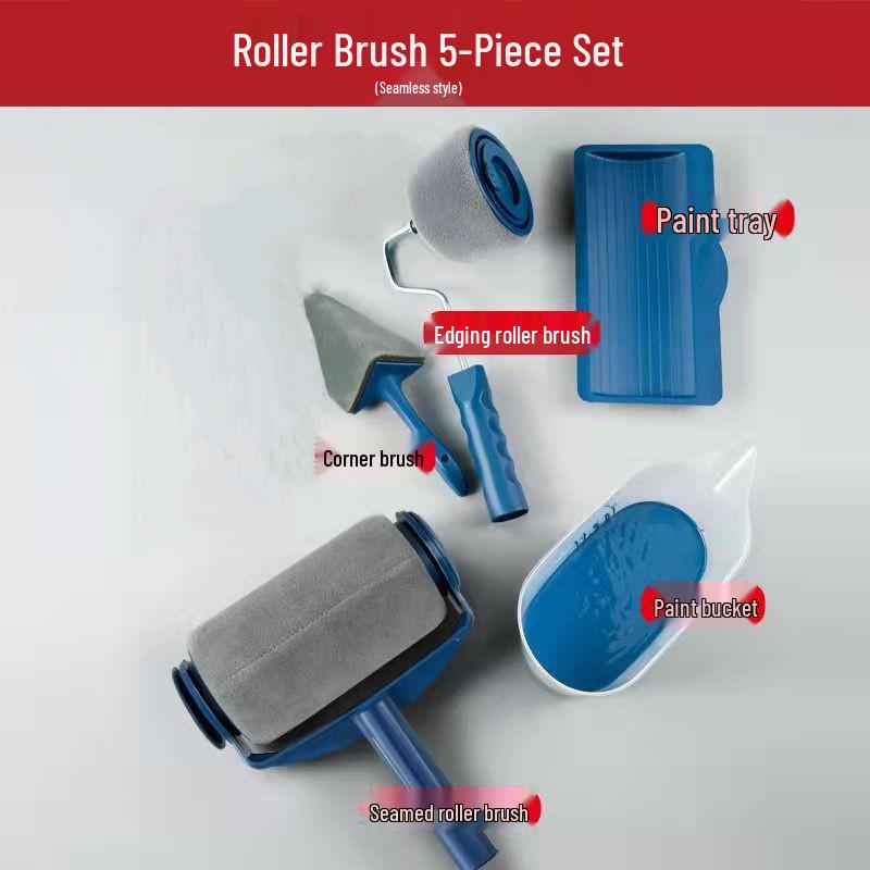 Multi-Function Seamless Paint Brush and Roller Set for Corners