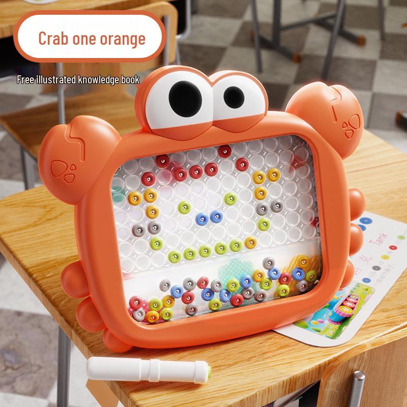 Magnetic Ball Maze Toy: Rabbit & Crab Drawing Board for Kids – Educational and Concentration Training