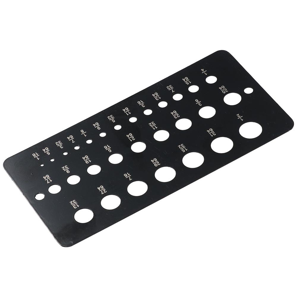 1/16 Inch to 1/2 Inch Size Bits Metric Gauge  Accurate Measurement Equivalents