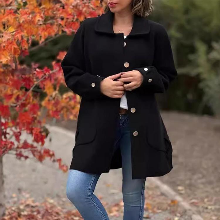 Long Sleeve Hooded Women Solid Color Lightweight Jacket Coat for Fall Winter S