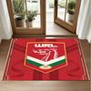 Wales Rugby Design Crystal Velvet Rug Soft Decorative Mat for Bedroom Entrance